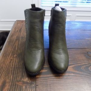 Olive Booties Size 9